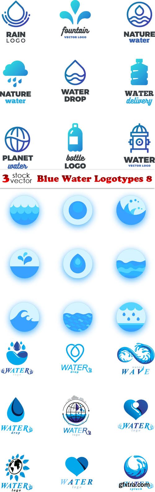 Vectors - Blue Water Logotypes 8