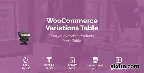 CodeCanyon - WooCommerce Variations Table v1.1.1 - 21414430