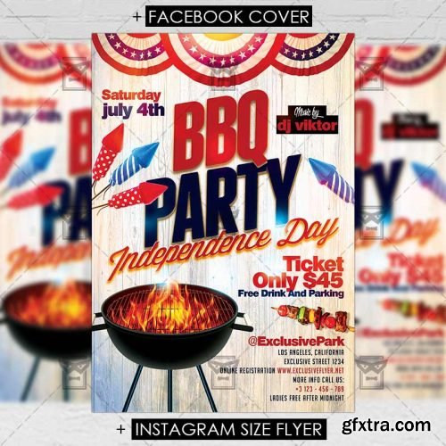 Independence Day Celebration – Premium A5 Flyer Template