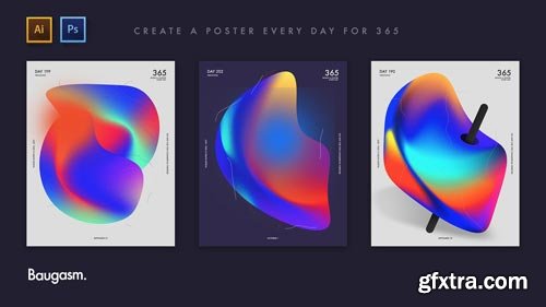 Baugasm Series 1 - Create Experimental Gradients and Posters