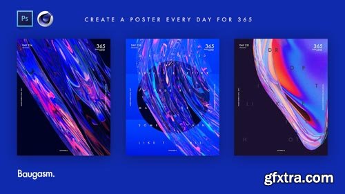 Baugasm Series 4 - Design a Poster with an Abstract Iridescent Effect