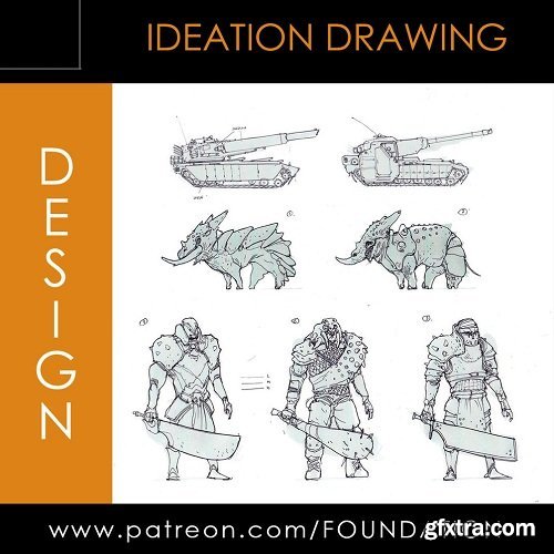 Foundation Patreon Term 2 - Ideation Drawing