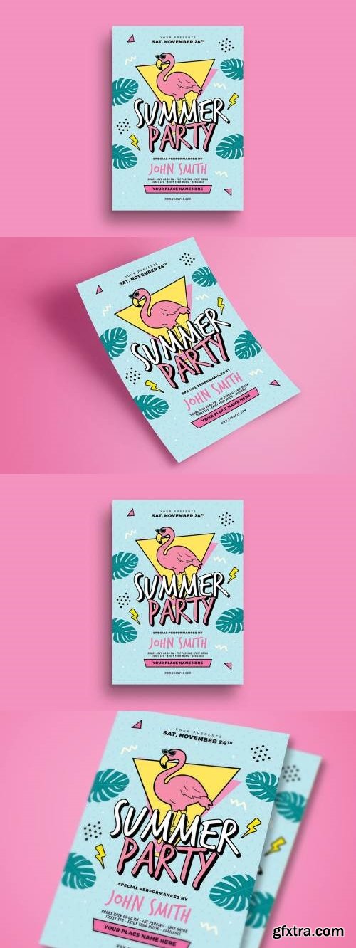 90\'s Summer Party Flyer