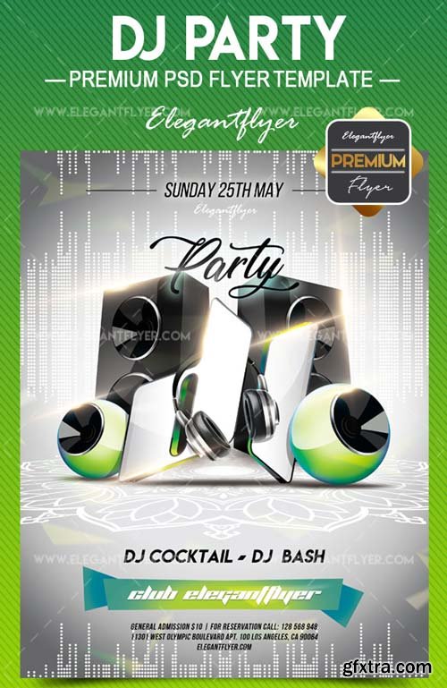 DJ Party V7 2018 Flyer PSD Template