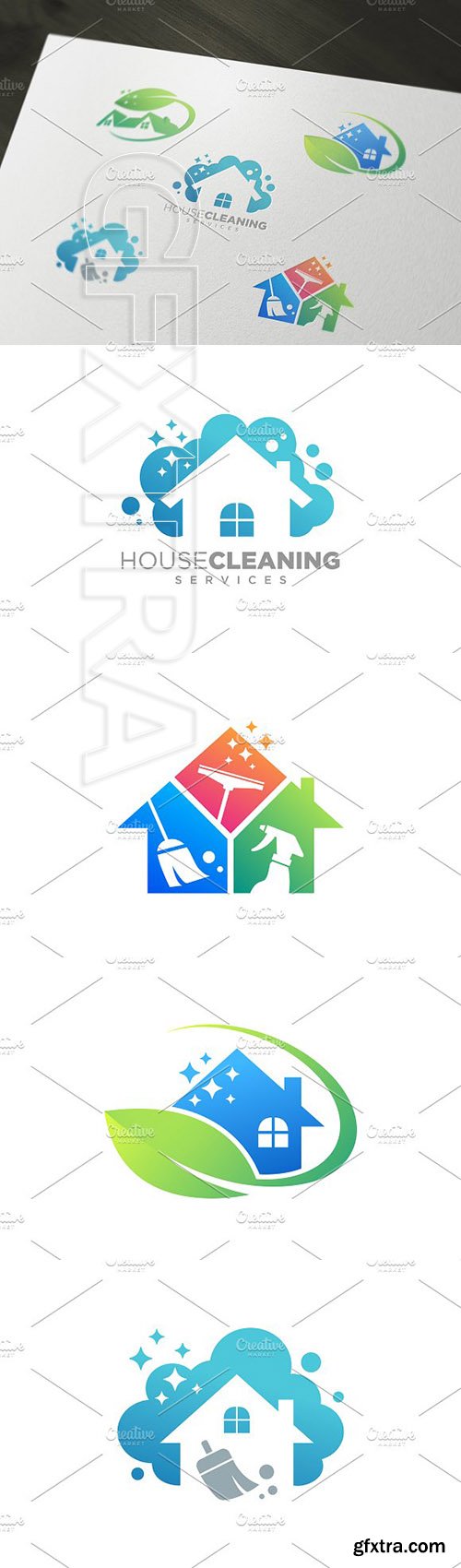 CreativeMarket - House Cleaning Design Collections 2534064