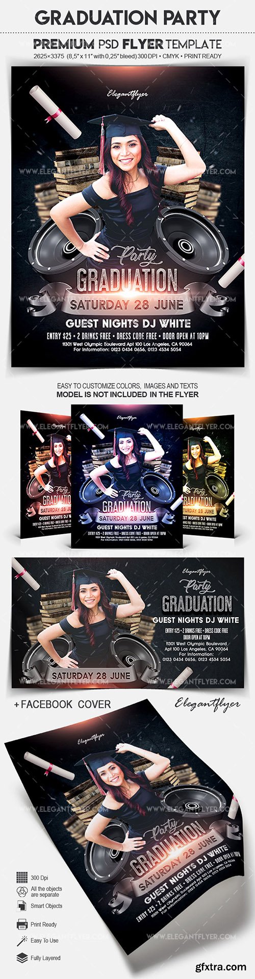 Graduation Party – Flyer PSD Template