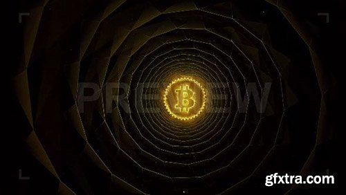 Bitcoin In Underground Tunnel - Motion Graphics 83046