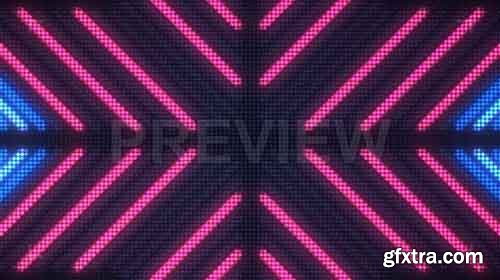 Pink-Blue Disco LED Background - Motion Graphics 83137