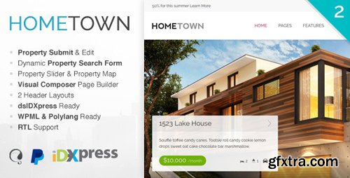 ThemeForest - Hometown v2.6.11 - Real Estate WordPress Theme - 9824422