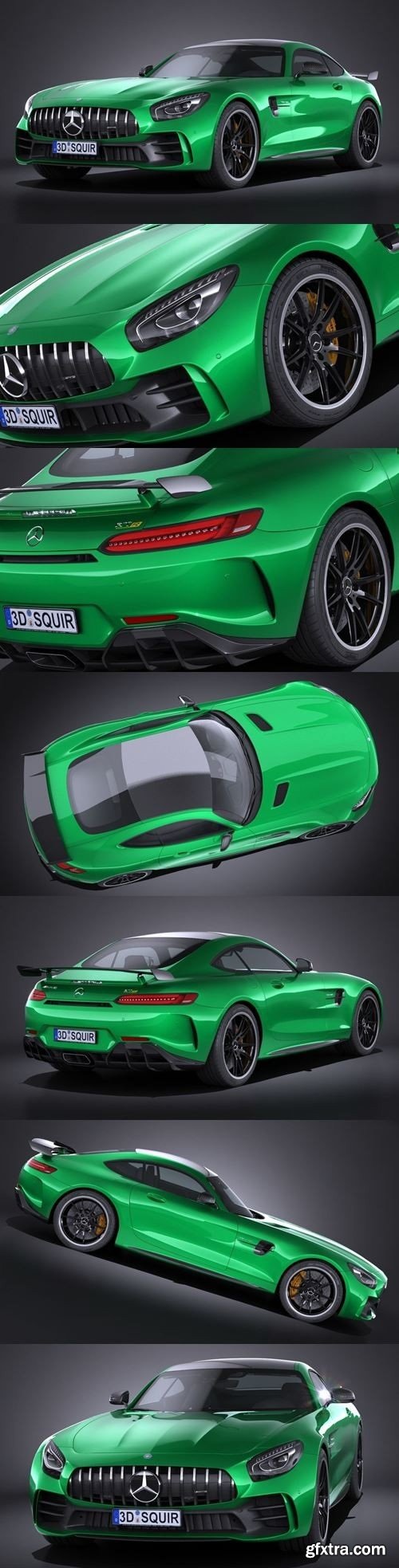 MERCEDES AMG GT R 2017 3D Model