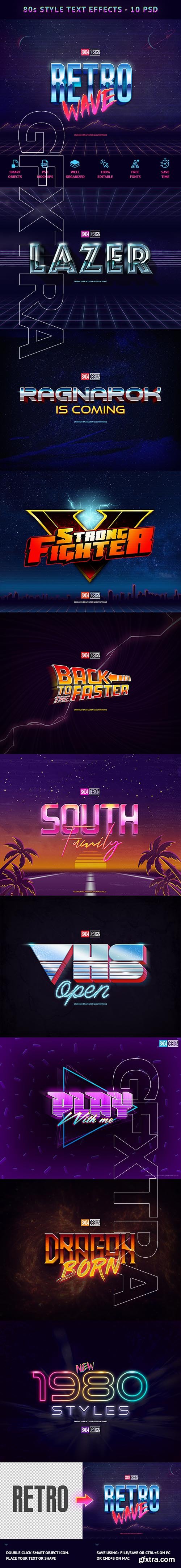 GraphicRiver - 80s Text Effects - 10 PSD 21905525