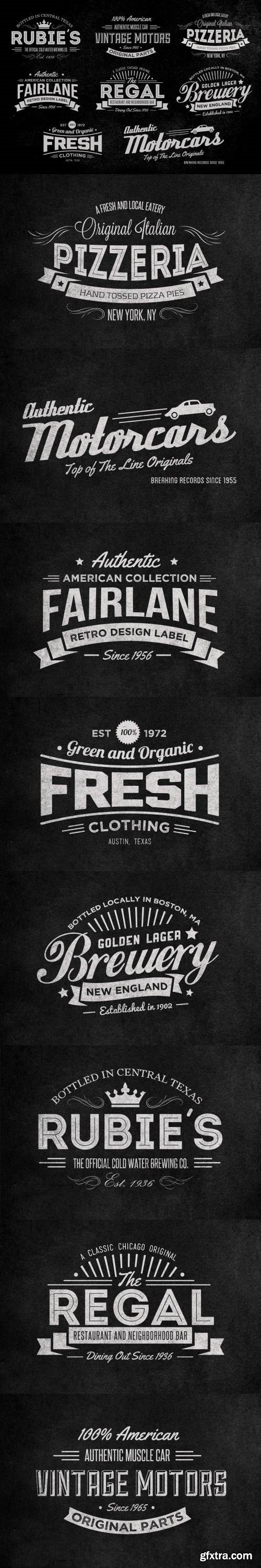 Vintage Labels and Logos Collection 1