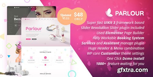 ThemeForest - Parlour v1.2.1 - Dedicated Beauty Salon WordPress Theme - 20389716