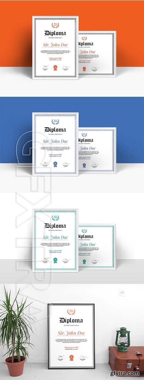 CreativeMarket - Diploma Certificate Template 2532207
