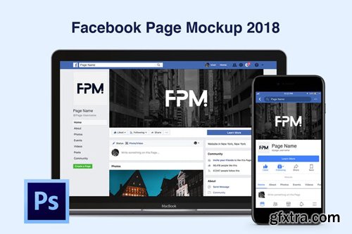 Facebook Page Mockup 2018
