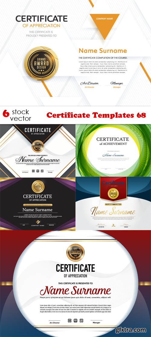 Vectors - Certificate Templates 68