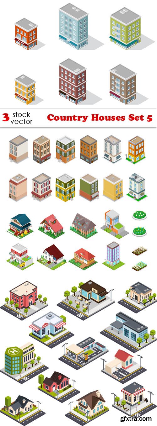 Vectors - Country Houses Set 5