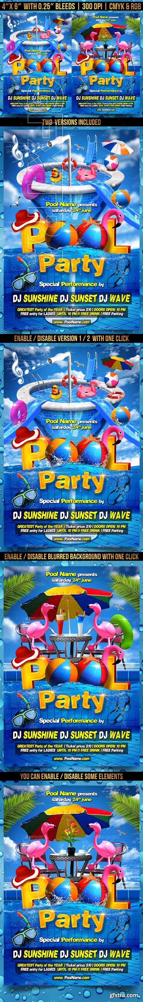 GraphicRiver - Pool Party Flyer Template 21956503