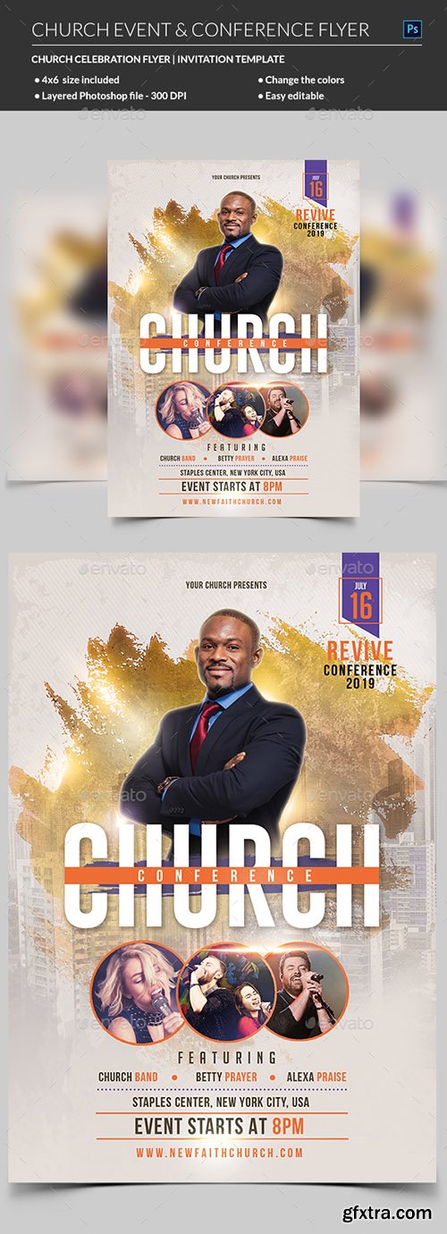 Church Event or Conference Flyer Template 21965705