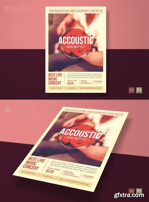 Accoustic Music Flyer