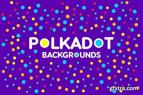 Colored Irregular Polka Dots Tileable Backgrounds