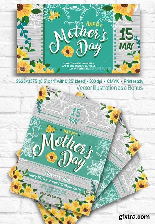 Mother’s Day V33 2018 Flyer PSD Template