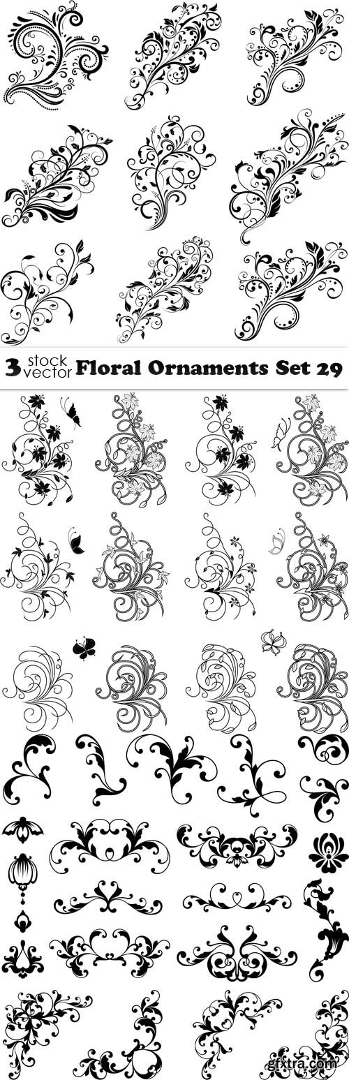 Vectors - Floral Ornaments Set 29