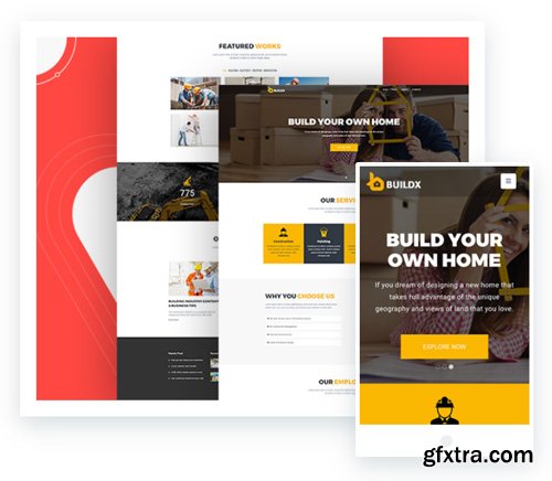 ThemeXpert - BuildX v1.3.1 - Joomla Construction Template For Constructors, Electrician And Plumbers