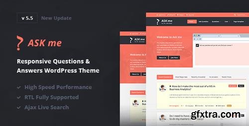ThemeForest - Ask Me v5.5 - Responsive Questions & Answers WordPress - 7935874