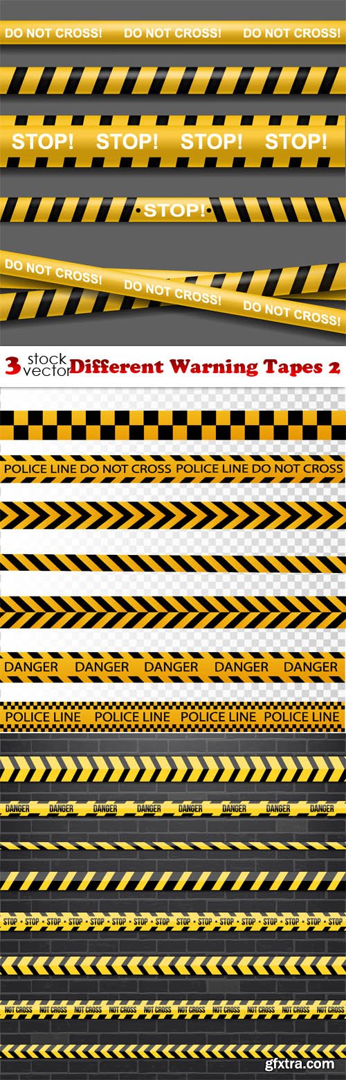 Vectors - Different Warning Tapes 2