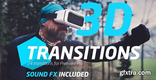 3D Transitions - Premiere Pro Templates 83453