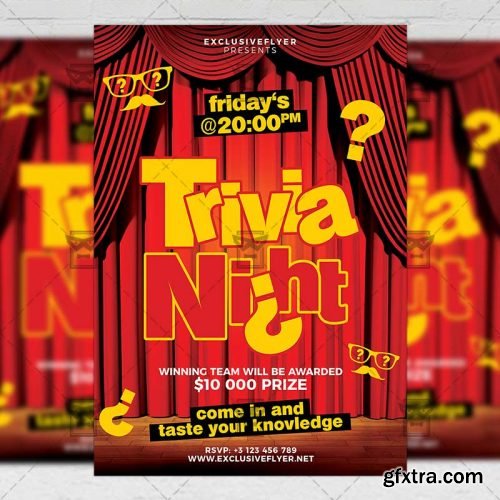 Trivia Night Flyer – Community A5 Template