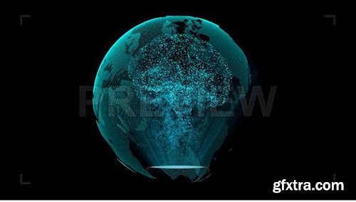Holographic Brain In Glass Globe - Motion Graphics 83710