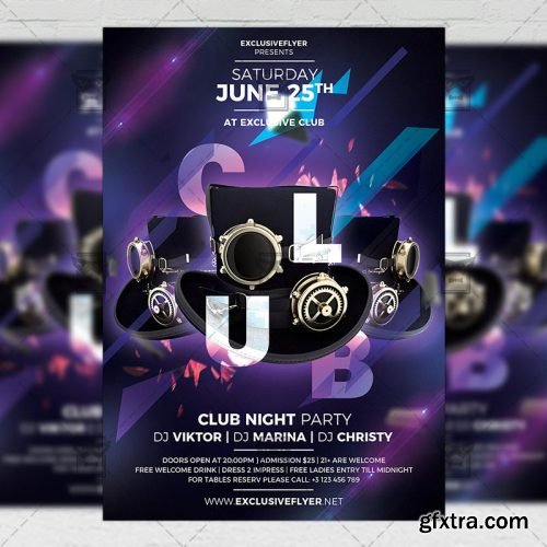 Club Night Flyer – Club A5 Template