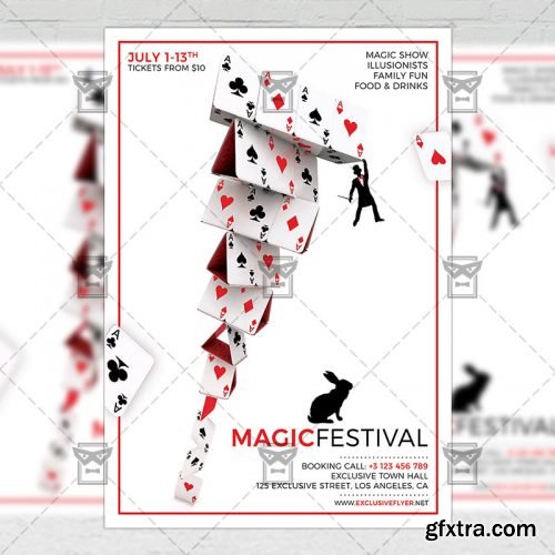 Magic Festival – Community A5 Flyer Template