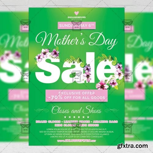 Mom Day Sale – Seasonal A5 Flyer Template