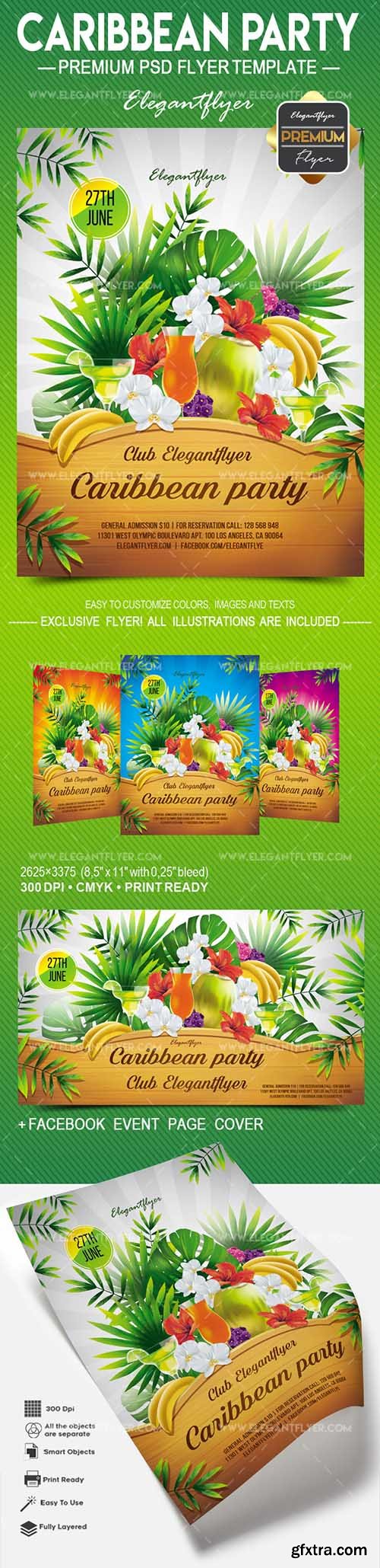 Caribbean Party – Flyer PSD Template