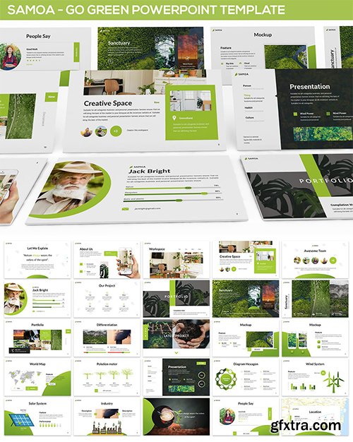 Samoa - Green Campaign Powerpoint Template