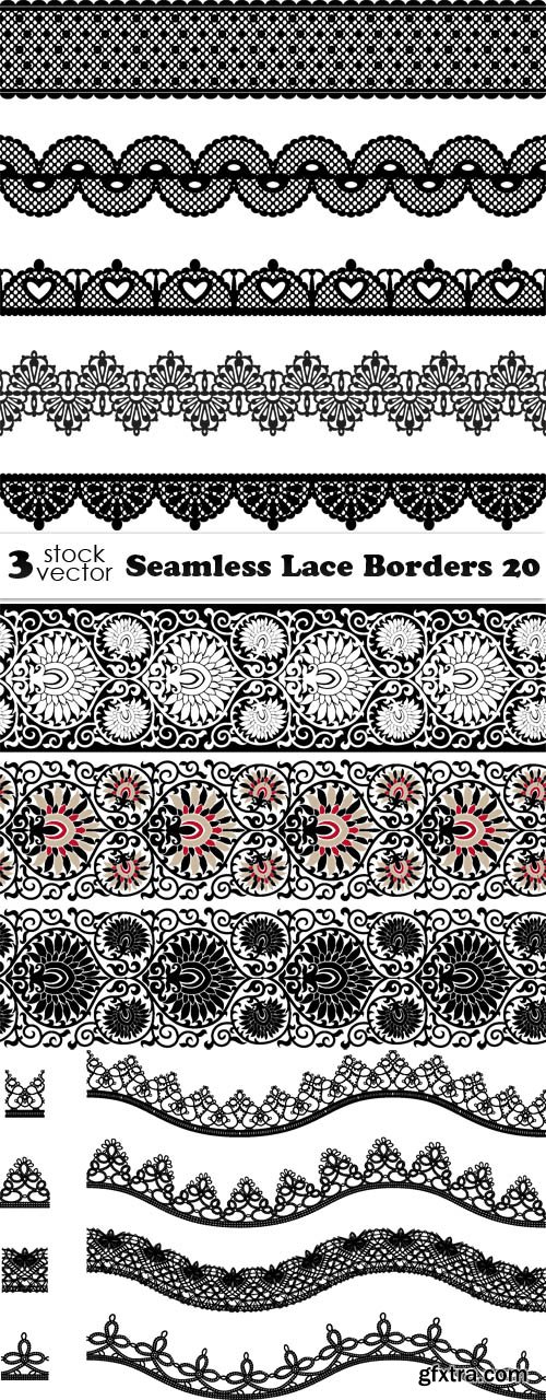 Vectors - Seamless Lace Borders 20