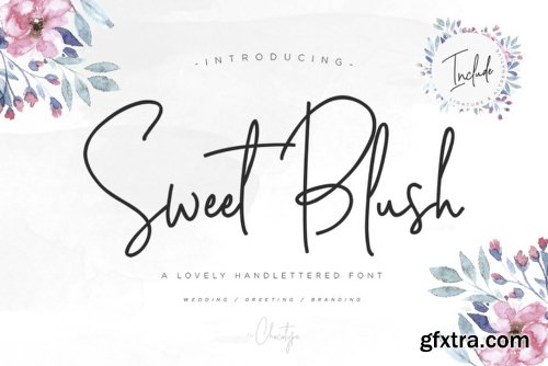 Sweet Blush Font Family - 2 Fonts