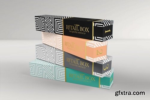 Retail Boxes Vol5 Narrow Box Packaging Mock