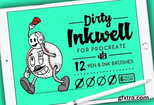 CM - Dirty Inkwell ProCreate Brushes 2472991