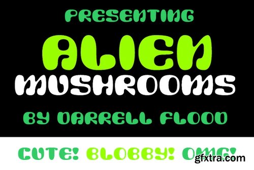 Alien Mushrooms Font