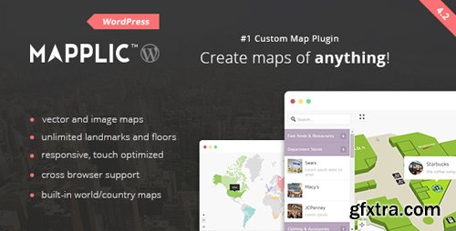 CodeCanyon - Mapplic v4.2 - Custom Interactive Map WordPress Plugin - 6800158