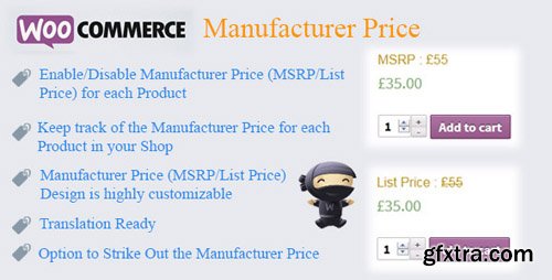 CodeCanyon - WooCommerce Manufacturer Price v2.3 - 7754610