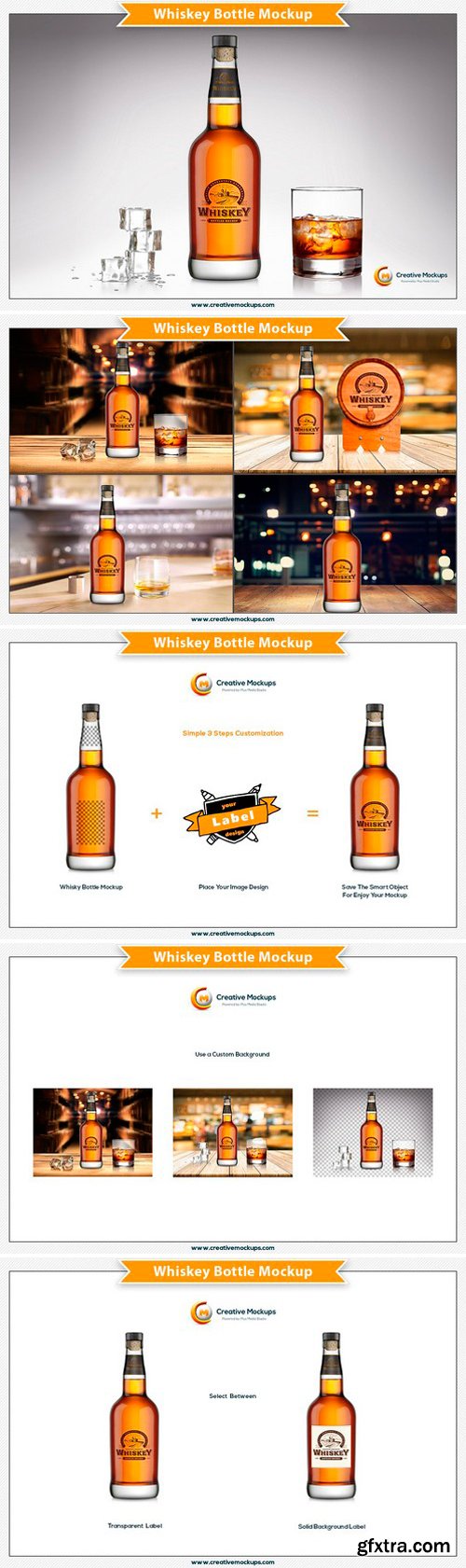 CM - Whiskey Bottle Mockup 2518375