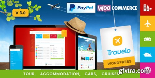 ThemeForest - Travelo v3.0.4 - Travel/Tour/Car Rental/Cruise Booking WordPress Theme - 9806696
