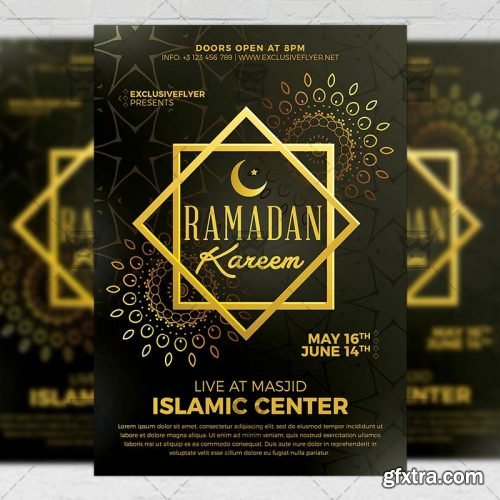 Ramadan Kareem Iftaar Party – Seasonal A5 Flyer Template