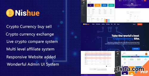 CodeCanyon - Nishue v1.3 - CryptoCurrency Buy Sell Exchange and Lending with MLM System | Live Crypto Compare - 21754644