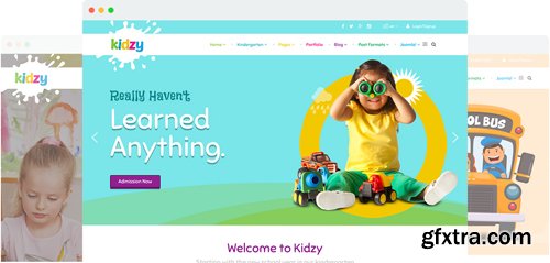 JoomShaper - Kidzy v2.1 - Responsive Joomla Template for Kindergartens and Elementary Schools